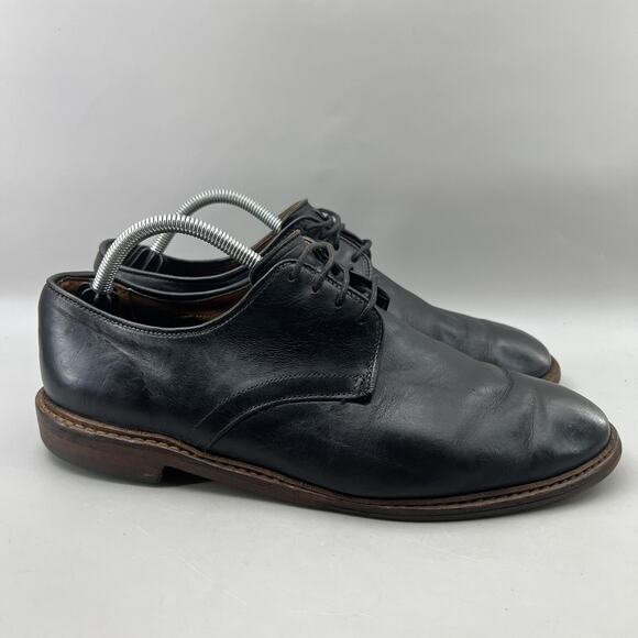 Allen Edmonds Academy Plain Toe Shoes Men Size 10.5 3E Wide Black Dress Oxford main image 4